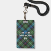 Clan MacKenzie Tartan Abzeichen Ausweis (Back with Lanyard)