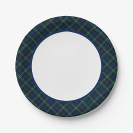 Clan Mackenzie Tartan Border Pappteller