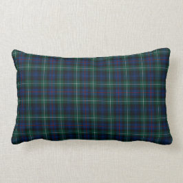Clan Mackenzie Tartan Dark Blue und Green Kariert Lendenkissen