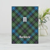 Clan MacKenzie Tartan Einladung (Stehend Vorderseite)