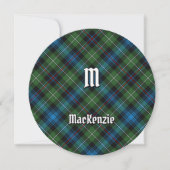 Clan MacKenzie Tartan Einladung (Vorderseite)