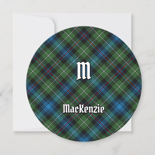 Clan MacKenzie Tartan Einladung (Vorderseite)
