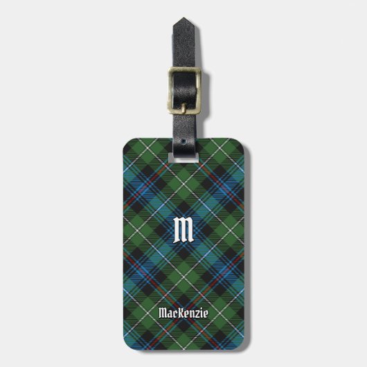 Clan MacKenzie Tartan Gepäcktag Gepäckanhänger (Vorderseite vertikal)
