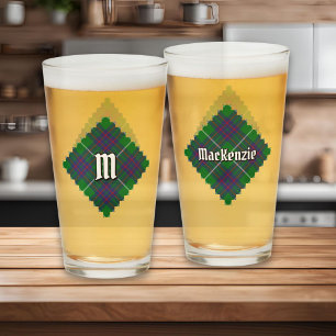 Clan MacKenzie Tartan Glass Glas