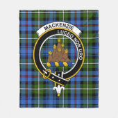 Clan MacKenzie Tartan Kariert Fleecedecke (Vorderseite)