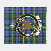 Clan MacKenzie Tartan Kariert Fleecedecke (Vorderseite (Horizontal))