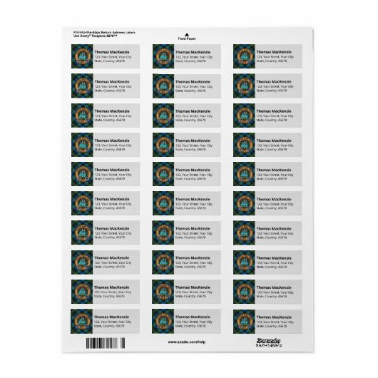 Clan MacKenzie Tartan Label (Vorne)