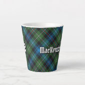 Clan MacKenzie Tartan Latte Tasse (Vorderseite)
