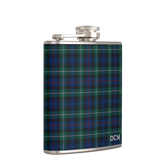 Clan Mackenzie Tartan Monogram Flachmann (Rechts)