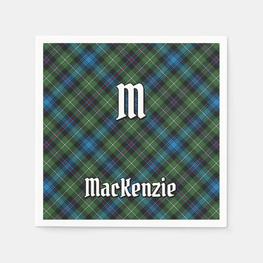 Clan MacKenzie Tartan Napkins Serviette (Vorderseite)