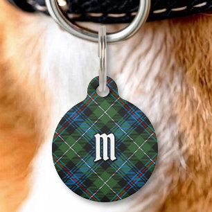 Clan MacKenzie Tartan Pet ID Tag Haustiermarke