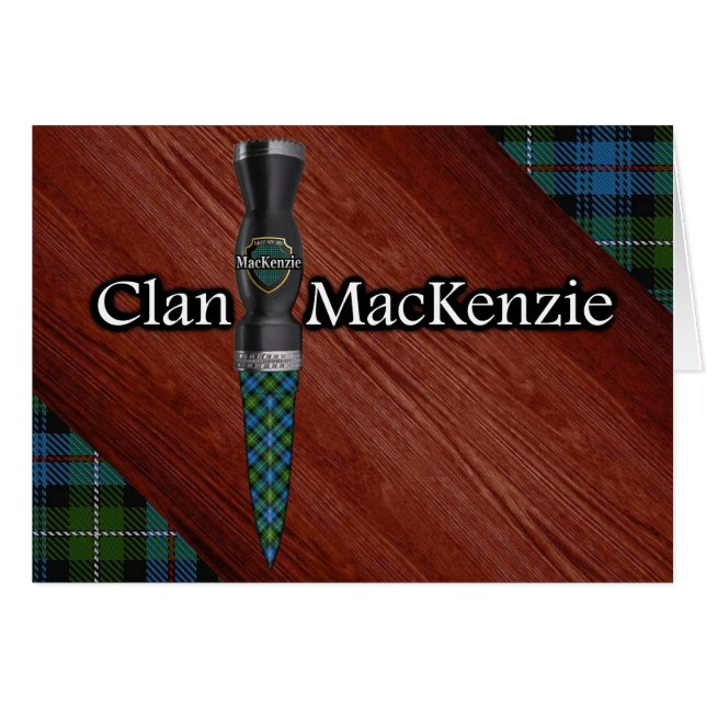 Clan MacKenzie Tartan Sgian Dubh Blade (Vorderseite (Horizontal))
