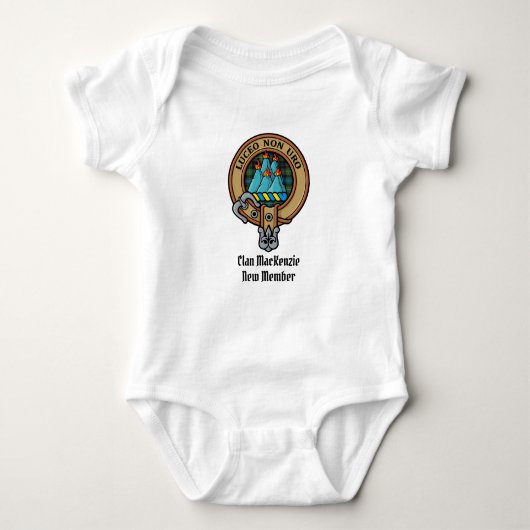 Clan MacKenzie Wappen Baby Bodysuit Baby Strampler (Vorderseite)