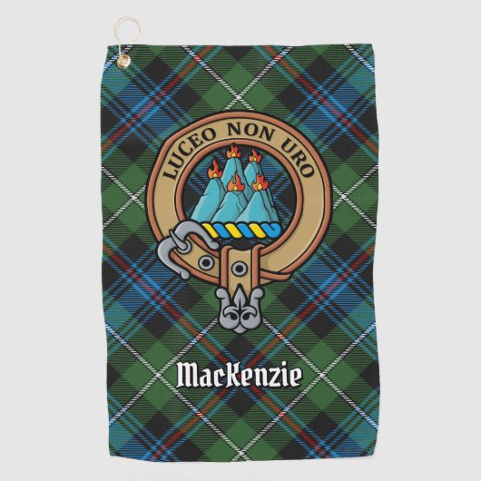 Clan MacKenzie Wappen Golfhandtuch (Vorderseite)