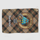 Clan MacKenzie Wappen Golfhandtuch (Horizontal)