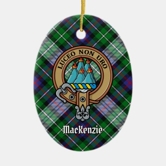 Clan MacKenzie Wappen Keramik Ornament (Vorne)