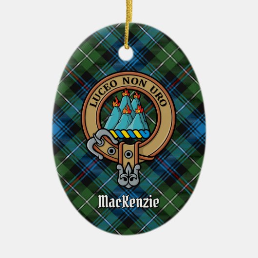 Clan MacKenzie Wappen Keramik Ornament (Vorne)