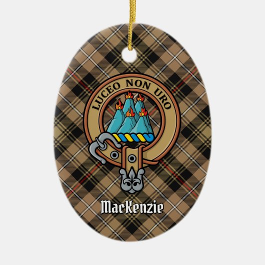 Clan MacKenzie Wappen Keramik Ornament (Vorne)