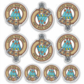 Clan MacKenzie Wappen Sticker Set (Vorderseite)
