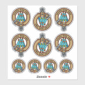 Clan MacKenzie Wappen Sticker Set (Blatt)