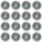 Clan MacKenzie Wappen & Tartan Knot Aufkleber (Vorderseite)