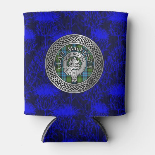 Clan MacKenzie Wappen & Tartan Knot Dosenkühler (Vorderseite)