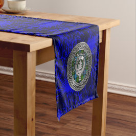 Clan MacKenzie Wappen & Tartan Knot Kurzer Tischläufer