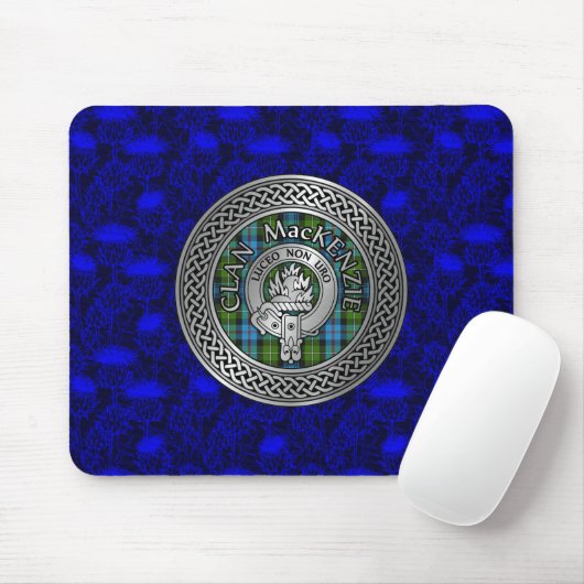 Clan MacKenzie Wappen & Tartan Knot Mousepad (Mit Mouse)