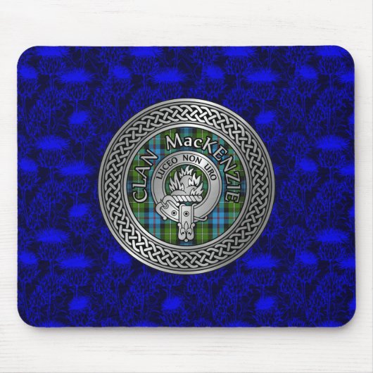 Clan MacKenzie Wappen & Tartan Knot Mousepad (Vorne)