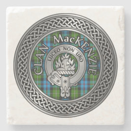 Clan MacKenzie Wappen & Tartan Knot Steinuntersetzer