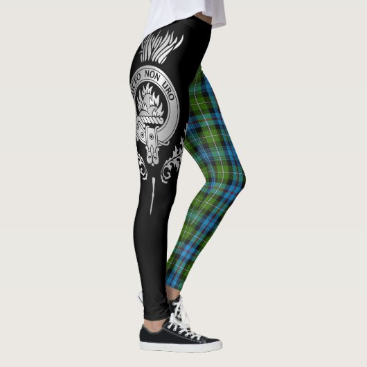 Clan MacKenzie Wappen & Tartan Leggings (Rechts)