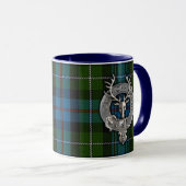 Clan MacKenzie Wappen & Tartan Tasse (VorderseiteRechts)