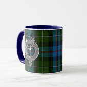 Clan MacKenzie Wappen & Tartan Tasse (Vorderseite Links)