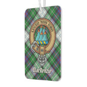 Clan MacKenzie Wappen über Dress Tartan Autolufterfrischer (Links)
