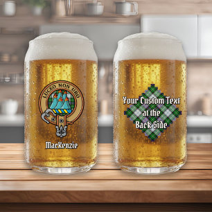 Clan MacKenzie Wappen über Dress Tartan Dosenglas