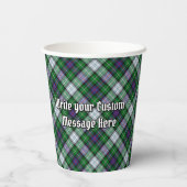 Clan MacKenzie Wappen über Dress Tartan Paper Cups Pappbecher (Rückseite)
