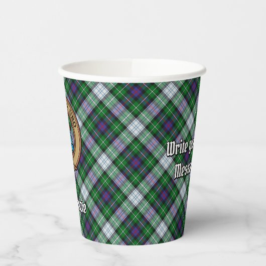 Clan MacKenzie Wappen über Dress Tartan Paper Cups Pappbecher (Links)