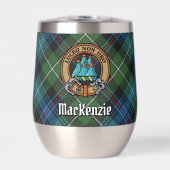 Clan MacKenzie Wappen über Tartan (Vorderseite)