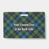 Clan MacKenzie Wappen über Tartan Ausweis (Rückseite)