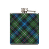 Clan MacKenzie Wappen über Tartan Flachmann (Rückseite)