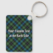 Clan MacKenzie Wappen über Tartan Schlüsselanhänge Schlüsselanhänger (Rückseite)