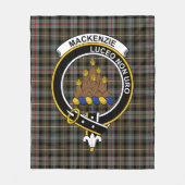 Clan MacKenzie Weathered Tartan Kariert Fleecedecke (Vorderseite)
