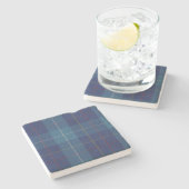 Clan MacKerrell Tartan Kariert Stone Untersetzer (Seitenansicht)