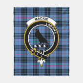 Clan MacKie Blue Tartan Kariert Fleecedecke (Vorderseite)