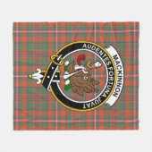 Clan MacKinnon Ancient Tartan Kariert Fleecedecke (Vorderseite (Horizontal))