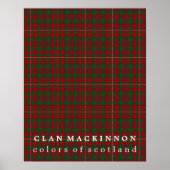 Clan MacKinnon Colors of Scotland Tartan Poster (Vorne)