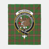 Clan MacKinnon Jagd Modernes Tartan Kariert Fleecedecke (Vorderseite)