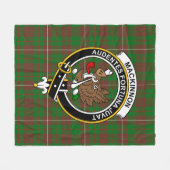 Clan MacKinnon Jagd Modernes Tartan Kariert Fleecedecke (Vorderseite (Horizontal))