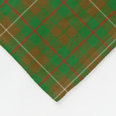 Clan MacKinnon Jagd Tartan Fleecedecke (Ecke)