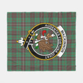 Clan MacKinnon Jagen Ancient Tartan Kariert Fleecedecke (Vorderseite (Horizontal))